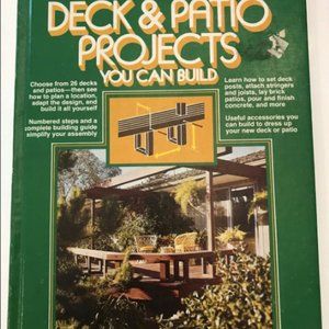 Better Homes and Gardens Deck & Patio Projects You Can Build 1977 book vintage